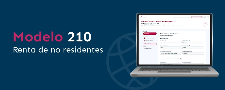 Formulario web del Modelo 210 para clientes no residentes con CAIREN
