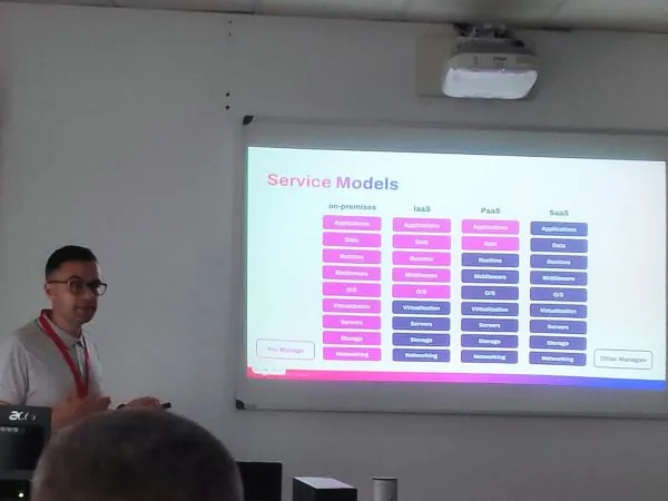 Ponencia sobre modelos de servicio on-premises, IaaS, PaaS y SaaS en el International Pascal Congress 2023