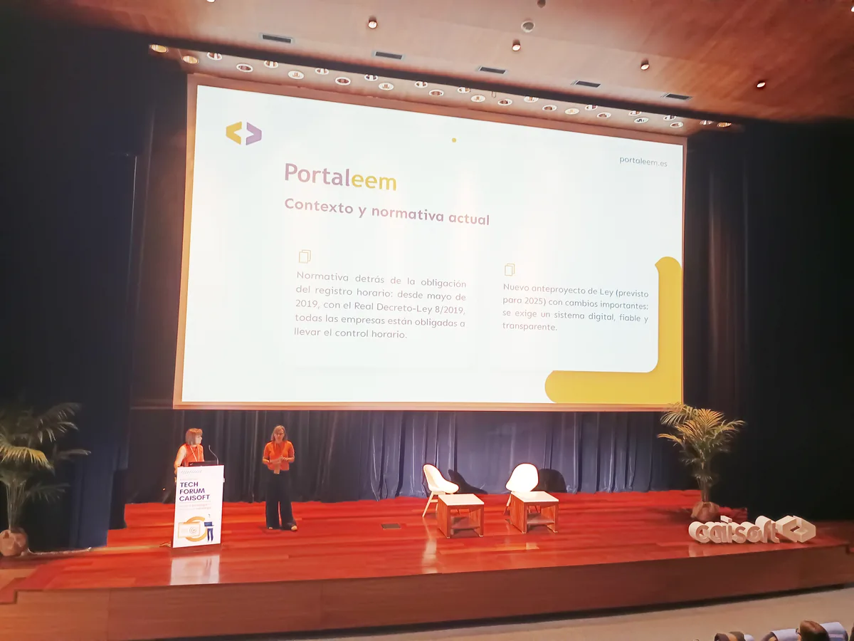 Ponencia sobre el software Portaleem en el Tech Forum CAISOFT 2025